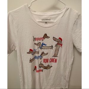 BON CHIEN T-SHIRT JCREW SIZE M